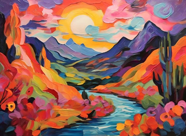 Fauvist Reverie - Fine art - Paintings & Prints, Landscapes