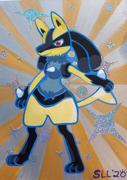 Lucario and Shiny Riolu  Pokemon drawings, Pokemon art, Pokemon