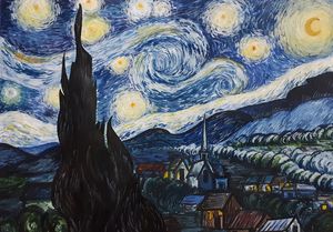 The Starry Night By Vincent van Gogh
