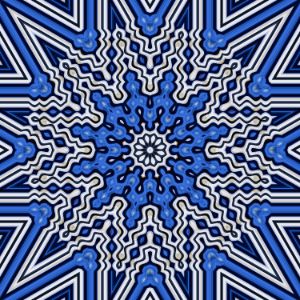 Blue Lined Kaleidoscope