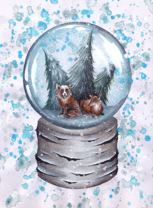 Snow Globe - Kristen Ann's Paintings