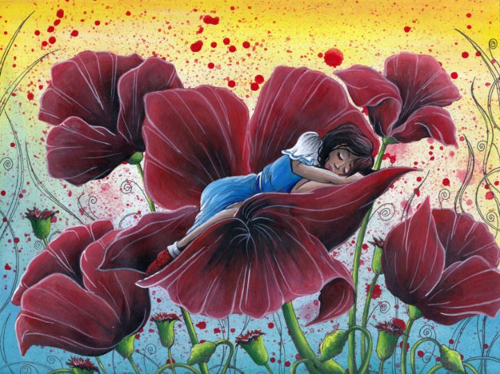 Dorothy in the Poppies - Kristen Ann's Paintings
