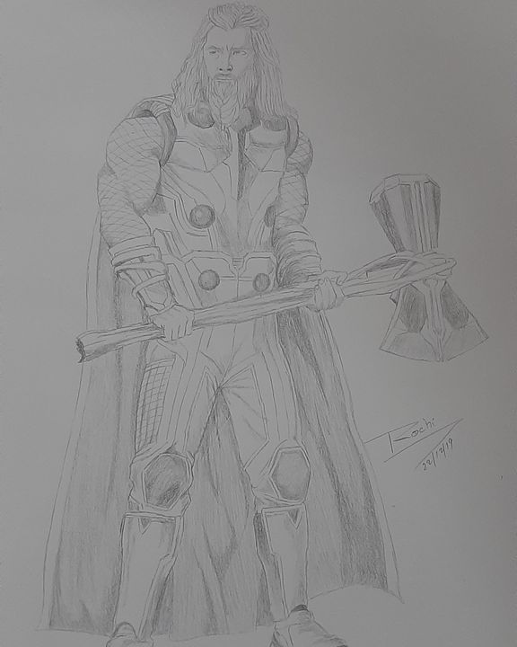 thor from endgame - Designs_of_my_dreams