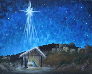 The Nativity - Scott Cupstid - Paintings & Prints, Holidays & Occasions ...