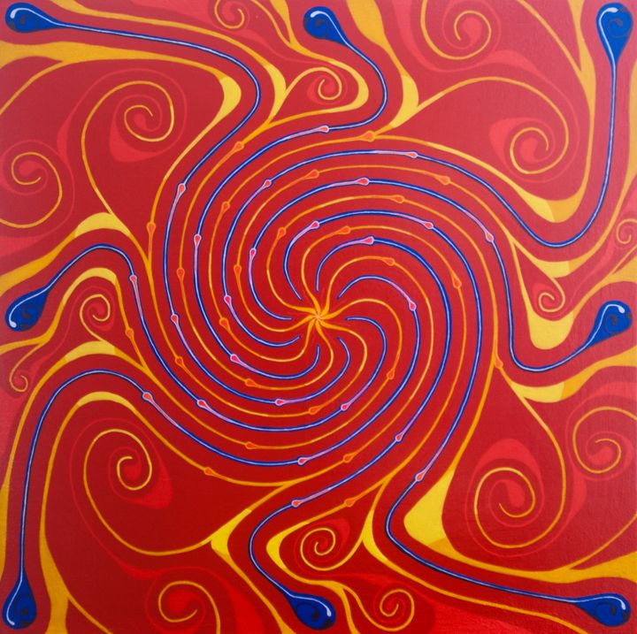 Spiral 4 - The Byrne Project - Paintings & Prints, Abstract, Geometric ...