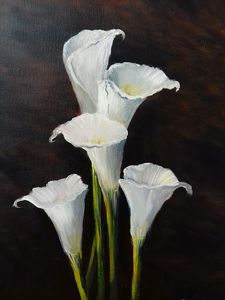 Lilies - Stephen conway oil paintings - Paintings & Prints, Flowers ...