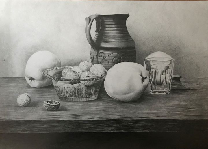 Dead - Kali Radojlovic - Drawings Illustration, Food & Beverage, Fruit, Quinces - ArtPal