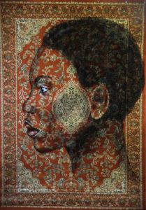 Portrait on a traditional carpet(XL)