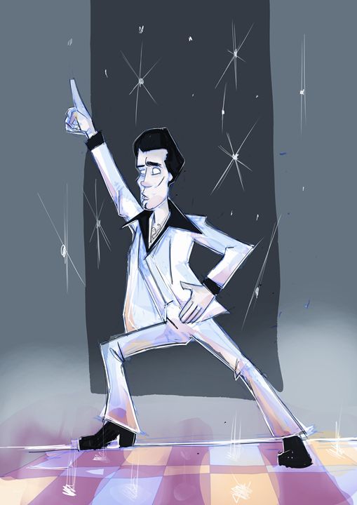 Saturday Night Fever (1977) - NERDROARING - Drawings