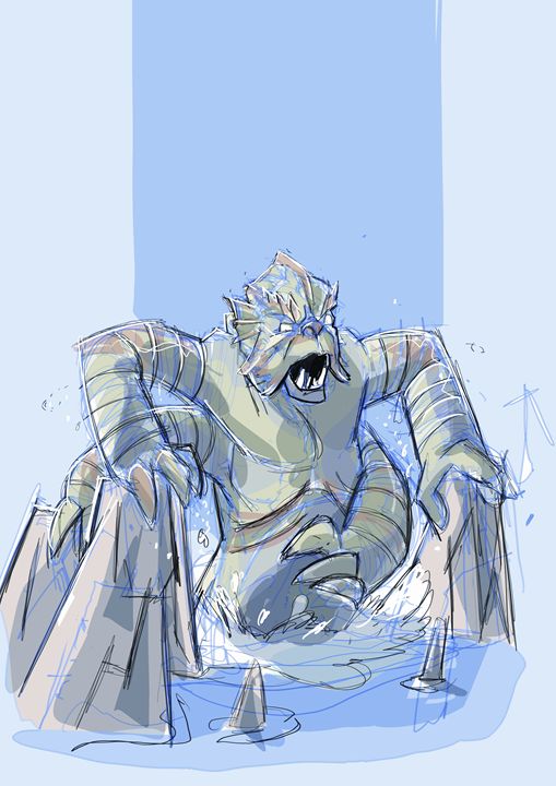 clash of the titans kraken drawing