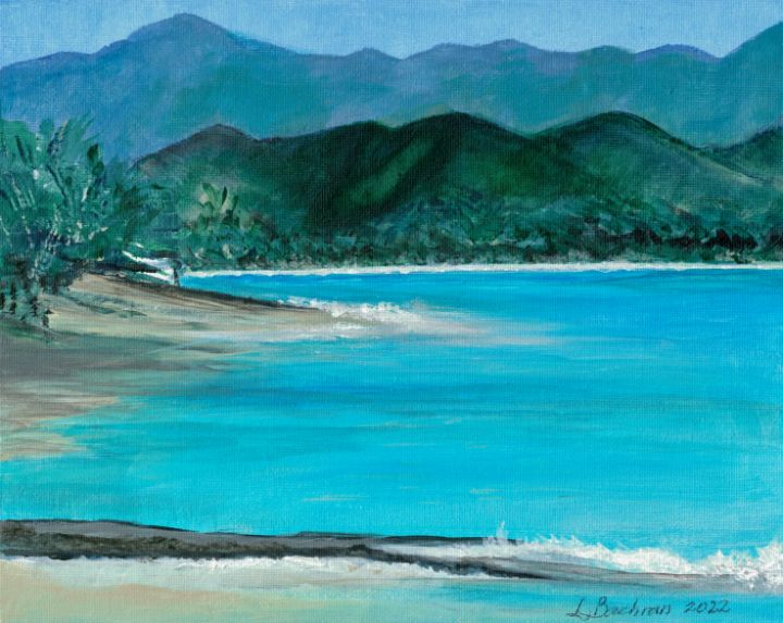 Kailua Beach & Kailua Bay - Beautiful Hawaiian Paintings