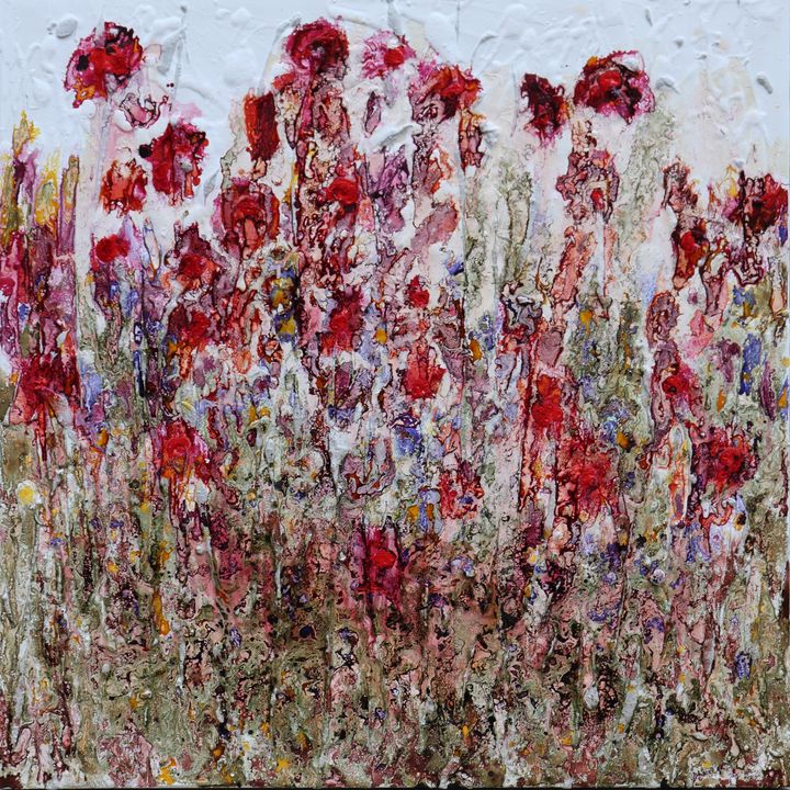 poppies in th sky - Le Aly di Lia di Donatella Marraoni - Paintings ...