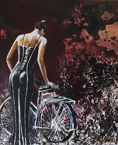 Woman % bike ...by night - Le Aly di Lia di Donatella Marraoni