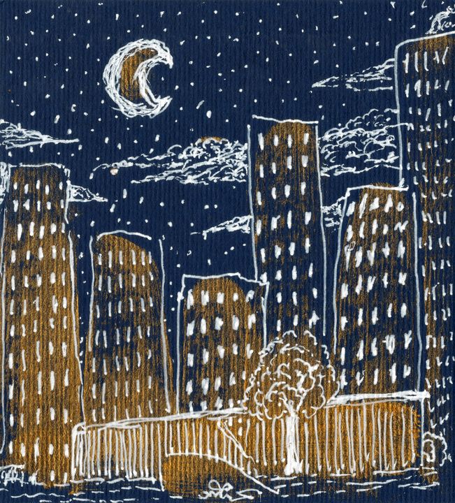 City Of Stars - Archiliart - Drawings & Illustration, Landscapes & Nature,  Cityscapes, Other Cityscapes - ArtPal