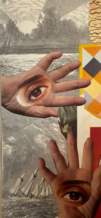 Eye In Hands Collage - Ruth F. Young