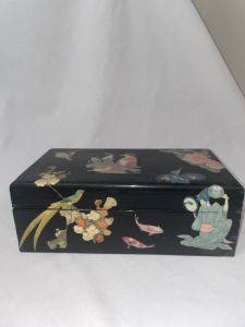 Original Asian Découpage Box - Ruth F. Young