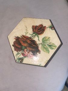 Rose Decoupaged Box. - Ruth F. Young