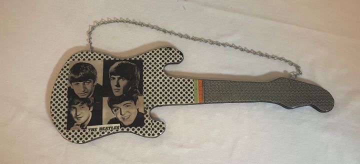Decoupage Beatles Guitar - Ruth F. Young