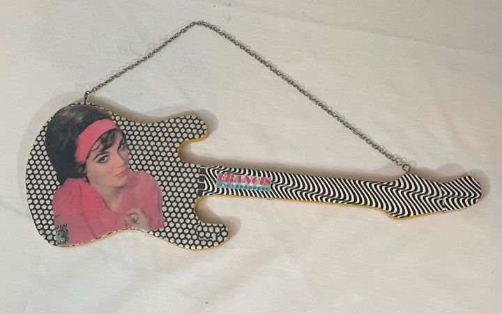 Connie Francis Decoupage Guitar - Ruth F. Young