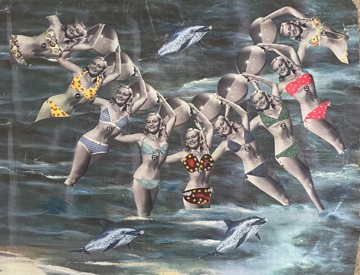 Vintage Girls Bikini Collage - Ruth F. Young