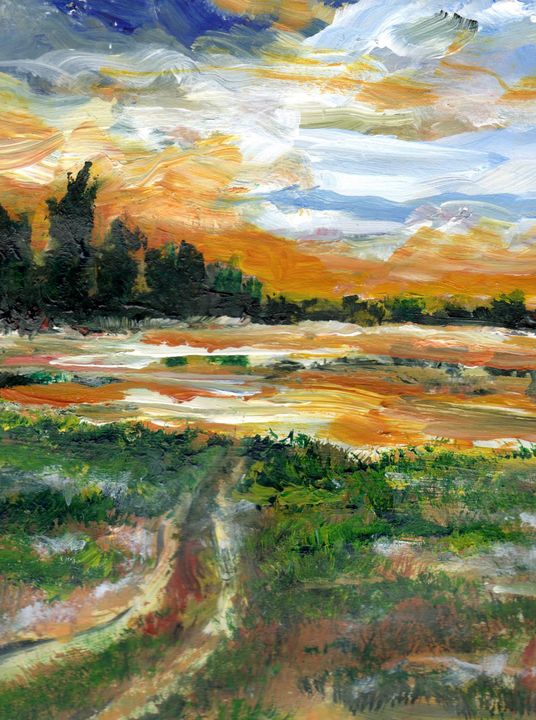 Ponderosa Marsh Deep Winter - Randy Sprout Fine Art
