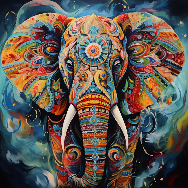 Elephants Series - Csaba_Fikker - Digital Art & AI, Animals, Birds ...