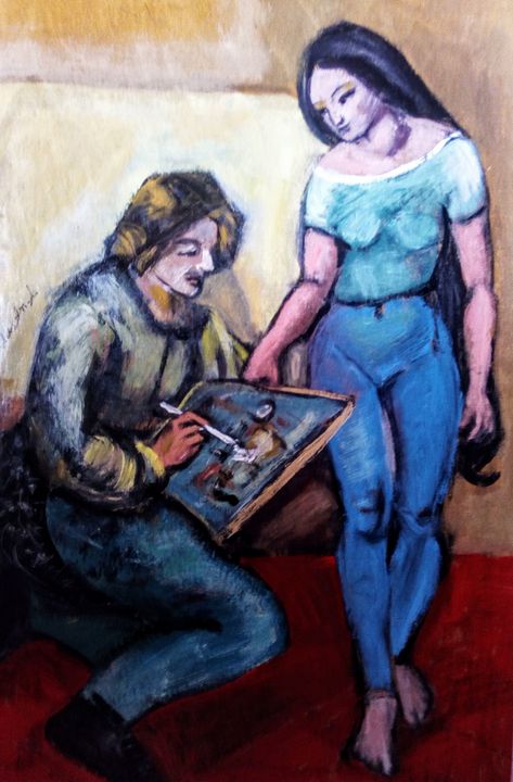 The painter and the model - texnis aep