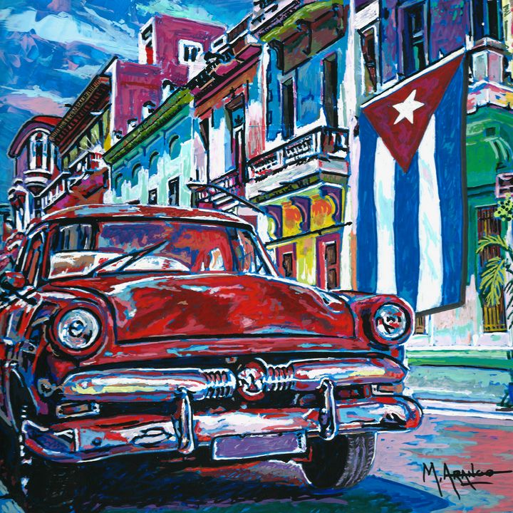 Newest Authentic oil painting of Havana, Cuba