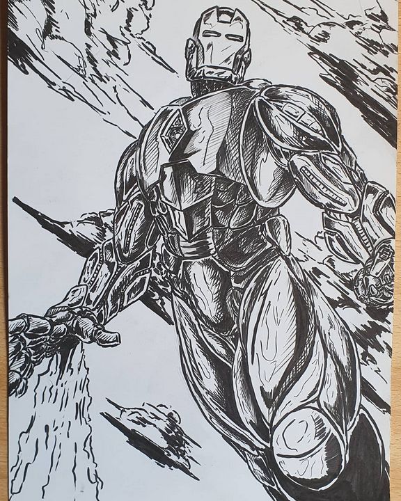 Terminator T-800 Metal Endoskeleton - Marv - Drawings & Illustration,  Entertainment, Movies, Science Fiction Movies - ArtPal