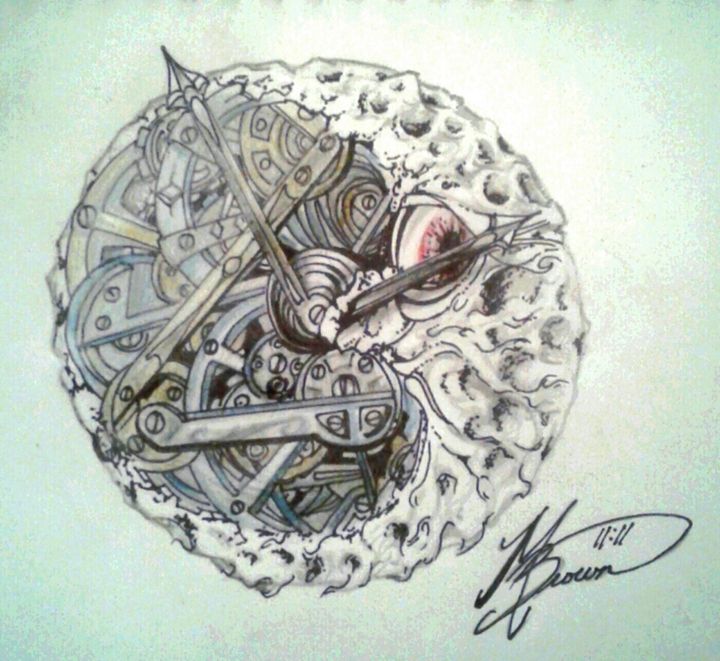 Mechanical Moon - Peanut Gallery - Drawings & Illustration, Fantasy ...