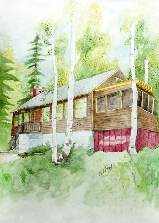 Rockwood Cabin A P Rockwood Paintings Prints Buildings