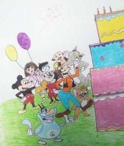 Disney cartoon - Aakriti - Drawings & Illustration, Childrens Art, TV Shows  & Movies - ArtPal