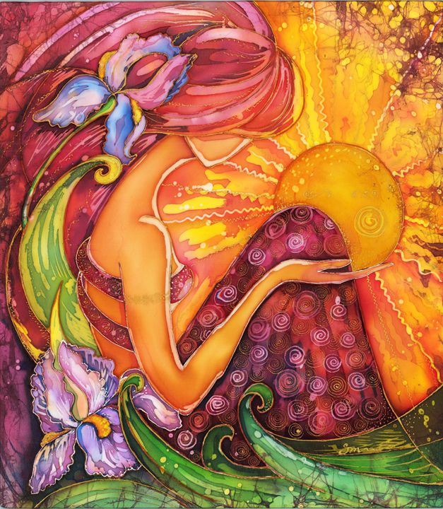 Sun Goddess - Olga Smirnoff - Paintings & Prints, Fantasy