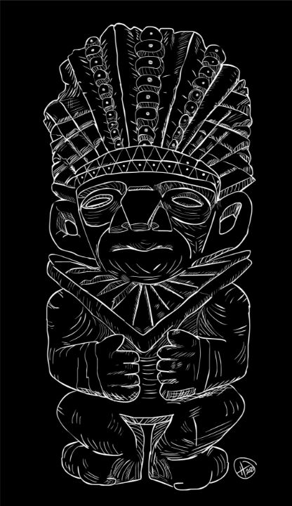 King Luis - Black Background - Cartoonqueen