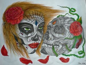 Day Of The Dead Tattoo Design