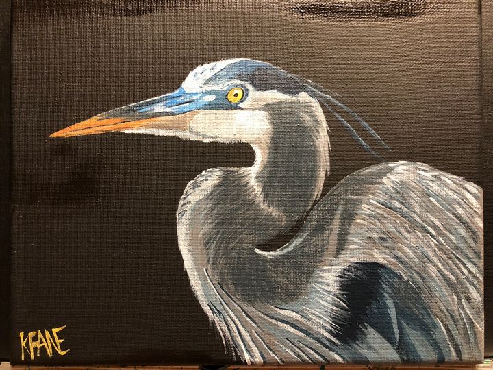 Heron - K Fane Paints - Paintings & Prints, Animals, Birds, & Fish ...