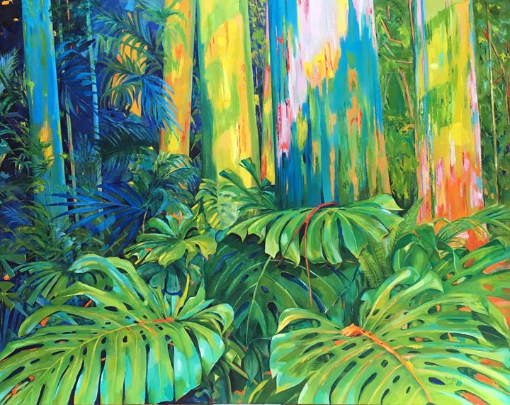 Rainbow Eucalyptus - Maite Rodriguez - Paintings & Prints, Flowers 