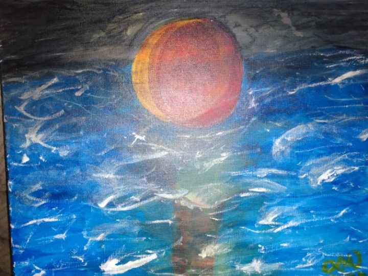 LUNAR ECLIPSE AND THE SEA - Clevie Williams