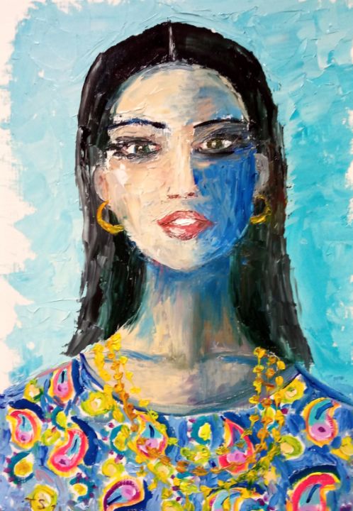 Bohemian woman - Art from Tany Sopikova