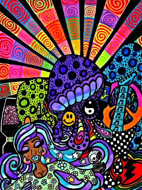 psychedelic art drawings
