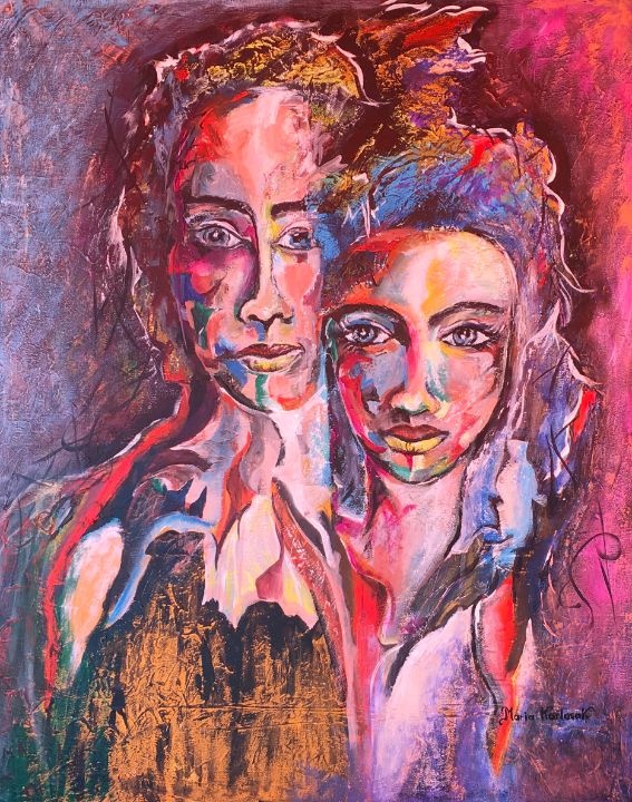 Still together - MariaKarlosakart - Paintings & Prints, Abstract ...