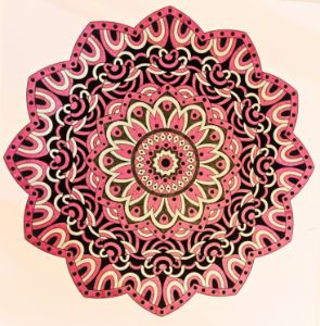 Pink Mandala - Art By Rhi Rhi - Drawings & Illustration, Abstract