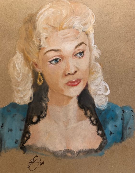 Saloon Girl Art By Jennifer Thomas Spettigue Paintings & Prints