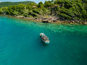 Boating around Koh Rong Sanloem