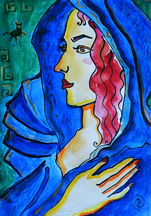 Ariadna, watercolor - Margarita Felis