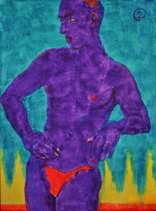 Nude violet man - Margarita Felis