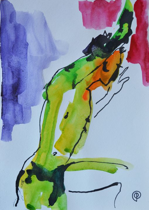 Nude watercolor 0018 - Margarita Felis