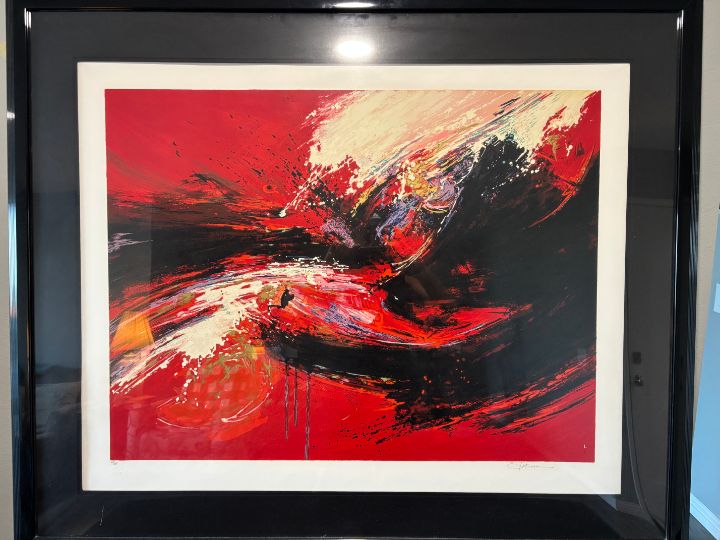 Red Karma - Takara - R Allen Art Company - Paintings & Prints, Abstract ...