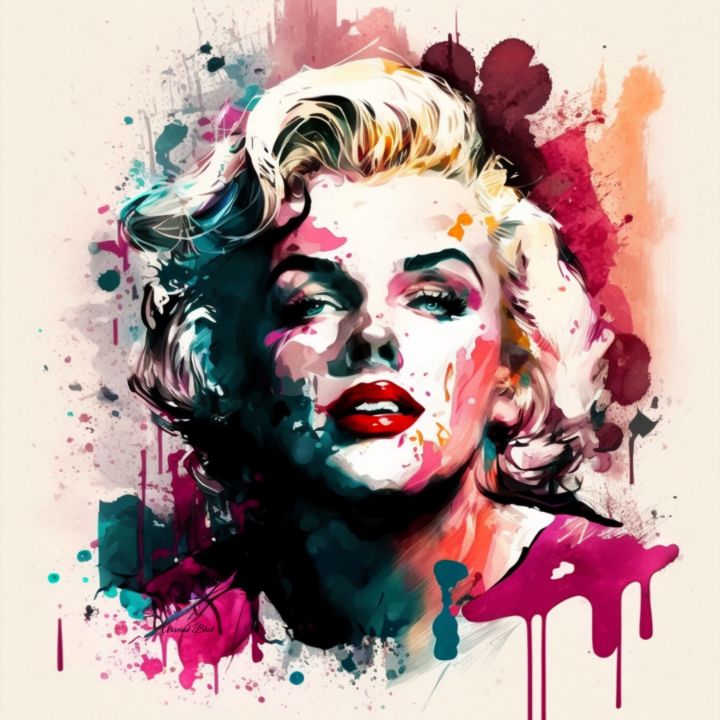 Radiant Marilyn: Digital Art - Creative Arts Xii - Digital Art & Ai 