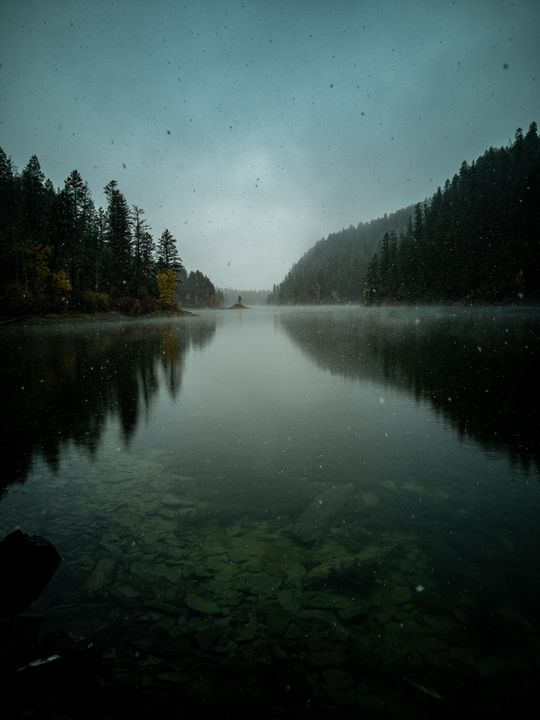 Calm snow lake - Woke Images - Photography, Landscapes & Nature, Lakes ...